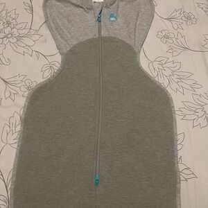 Gray Baby Swaddle love to dream warm